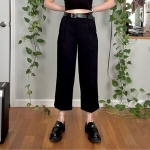 Wilfred Black Cropped Ankle Pants